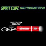 Red Spirit Clipz Flashlight Custom Personalized Key Chain Flashlight