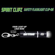 Black Spirit Clipz Flashlight Custom Personalized Key Chain Flashlight