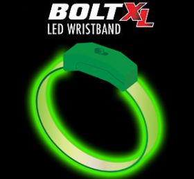 Bolt XL - Green - Green Custom Light Wave Bracelet