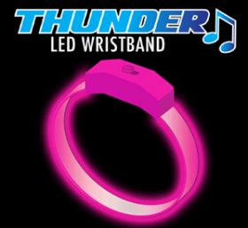 Pink - Pink Thunder Sound Activated Motion Bracelet
