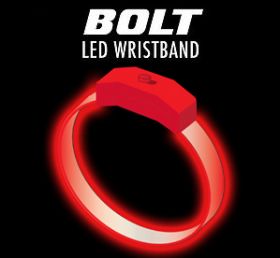 Red - Red Custom Light Wave Bracelet